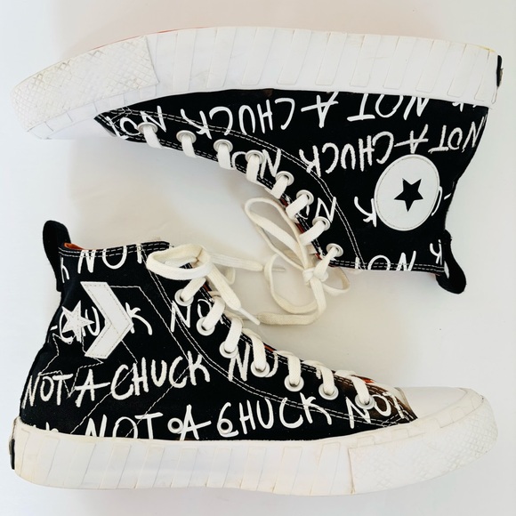 Converse Men's 9 Not a Chuck 70 HI UNT1TL3D Black White Platform Sneakers - Picture 13 of 16